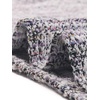 image:imageAllegra K Tweed Dress for Womens Boat Neck 34 Sleeve Elegant Work Pencil Sheath DressWhite Purple