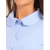 image:imageAllegra K Womens Bodysuit Button Up Peter Pan Collar Shirt Long Sleeve Business Work Tops Body SuitLight Blue