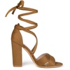 image:imageAllegra K Womens Heeled Lace up Brown Sandals  6 M US