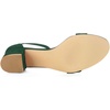 image:imageAllegra K Womens Open Toe Block Heel Ankle Strap Emerald Green Sandals  75 m US