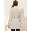 image:imageAllegra K Womens Single Breasted Pea Coats Peter Pan Collar Warm Winter Outwear Casual Work Office OvercoatBeige