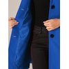image:imageAllegra K Womens Single Breasted Pea Coats Peter Pan Collar Warm Winter Outwear Casual Work Office OvercoatBlue