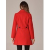 image:imageAllegra K Womens Single Breasted Pea Coats Peter Pan Collar Warm Winter Outwear Casual Work Office OvercoatRed