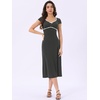 image:imageAllegra K Womens Vintage Retro Classic Cap Sleeve Summer Midi Polka Dot DressesBlack