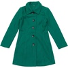 image:imageAllegra K Womens Single Breasted Pea Coats Peter Pan Collar Warm Winter Outwear Casual Work Office OvercoatGreen