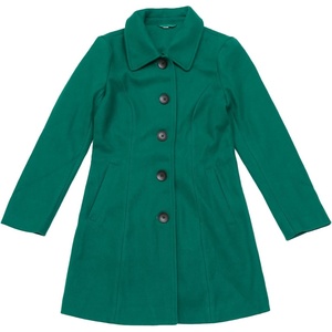 image:imageAllegra K Womens Single Breasted Pea Coats Peter Pan Collar Warm Winter Outwear Casual Work Office OvercoatGreen