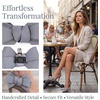 image:imageAllegra K 2 PCS Womens Bow Shoe Clips Rhinestone Satin Shoe Buckle Removable Decorative Clips for Heels FlatsGrayBow
