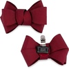 image:imageAllegra K 2 PCS Womens Bow Shoe Clips Rhinestone Satin Shoe Buckle Removable Decorative Clips for Heels FlatsRedBow