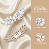 image:imageAllegra K 2 PCS Womens Rhinestone Shoe Clips Crystal Wing Clips for Heels and FlatsGoldCrystal