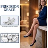 image:imageAllegra K 2 PCS Womens Rhinestone Shoe Clips Crystal Wing Clips for Heels and FlatsSilverRound