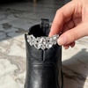 image:imageAllegra K 2 PCS Womens Rhinestone Shoe Clips Crystal Wing Clips for Heels and FlatsSilverRound