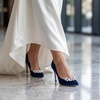 image:imageAllegra K 2 PCS Womens Rhinestone Shoe Clips Crystal Wing Clips for Heels and FlatsSilverRound