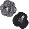 image:imageAllegra K 2 PCS Womens Rose Flower Shoe Clips Detachable Wedding Shoe Embellishment for FlatsBlack