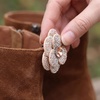 image:imageAllegra K 2 PCS Womens Rose Flower Shoe Clips Detachable Wedding Shoe Embellishment for FlatsCream