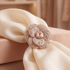 image:imageAllegra K 2 PCS Womens Rose Flower Shoe Clips Detachable Wedding Shoe Embellishment for FlatsCream