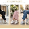 image:imageAllegra K 4 PCS Womens Shoelace Charm DIY Decorative Rhinestones Shoe Clips Faux Pearl for PartyGold Silver1