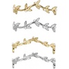 image:imageAllegra K 4 PCS Womens Shoelace Charm DIY Decorative Rhinestones Shoe Clips Faux Pearl for PartyGold Silver1