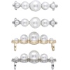 image:imageAllegra K 4 PCS Womens Shoelace Charm DIY Decorative Rhinestones Shoe Clips Faux Pearl for PartyGold Silver14