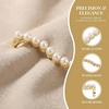 image:imageAllegra K 4 PCS Womens Shoelace Charm DIY Decorative Rhinestones Shoe Clips Faux Pearl for PartyGold Silver15