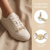 image:imageAllegra K 4 PCS Womens Shoelace Charm DIY Decorative Rhinestones Shoe Clips Faux Pearl for PartyGold Silver16