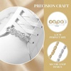 image:imageAllegra K 4 PCS Womens Shoelace Charm DIY Decorative Rhinestones Shoe Clips Faux Pearl for PartyGold Silver2