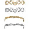 image:imageAllegra K 4 PCS Womens Shoelace Charm DIY Decorative Rhinestones Shoe Clips Faux Pearl for PartyGold Silver2