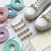 image:imageAllegra K 4 PCS Womens Shoelace Charm DIY Decorative Rhinestones Shoe Clips Faux Pearl for PartyGold Silver3