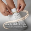 image:imageAllegra K 4 PCS Womens Shoelace Charm DIY Decorative Rhinestones Shoe Clips Faux Pearl for PartyGold Silver4