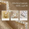 image:imageAllegra K 4 PCS Womens Shoelace Charm DIY Decorative Rhinestones Shoe Clips Faux Pearl for PartyGold Silver4