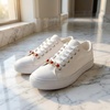 image:imageAllegra K 4 PCS Womens Shoelace Charm DIY Decorative Rhinestones Shoe Clips Faux Pearl for PartyGold Silver5