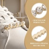 image:imageAllegra K 4 PCS Womens Shoelace Charm DIY Decorative Rhinestones Shoe Clips Faux Pearl for PartyGold Silver6