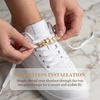 image:imageAllegra K 4 PCS Womens Shoelace Charm DIY Decorative Rhinestones Shoe Clips Faux Pearl for PartyGold Silver7