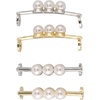 image:imageAllegra K 4 PCS Womens Shoelace Charm DIY Decorative Rhinestones Shoe Clips Faux Pearl for PartyGold Silver8