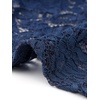 image:imageAllegra K Elegant Lace Bolero Shrug for Women 34 Sleeve Stand Collar Sheer Floral Lace Cardigan TopNavy Blue