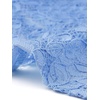 image:imageAllegra K Elegant Lace Bolero Shrug for Women 34 Sleeve Stand Collar Sheer Floral Lace Cardigan TopSky Blue