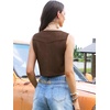 image:imageAllegra K Fringe Vest for Womens 70s Faux Suede Sleeveless Tassel Waistcoat Jacket Western Cowgirl OutfitBrown
