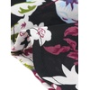 image:imageAllegra K Womens Wrap Peplum Top Blouse 2026 Summer Floral Short Sleeve Ruffle V Neck Belted ShirtsBlackfloral