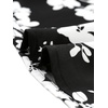 image:imageAllegra K Womens Wrap Peplum Top Blouse 2026 Summer Floral Short Sleeve Ruffle V Neck Belted ShirtsBlackwhite