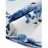 image:imageAllegra K Womens Wrap Peplum Top Blouse 2026 Summer Floral Short Sleeve Ruffle V Neck Belted ShirtsBlue Floal
