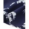 image:imageAllegra K Womens Wrap Peplum Top Blouse 2026 Summer Floral Short Sleeve Ruffle V Neck Belted ShirtsNavy Blue