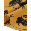 image:imageAllegra K Womens Wrap Peplum Top Blouse 2026 Summer Floral Short Sleeve Ruffle V Neck Belted ShirtsTurmeric