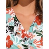 image:imageAllegra K Womens Wrap Peplum Top Blouse 2026 Summer Floral Short Sleeve Ruffle V Neck Belted ShirtsWhite Floral