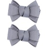 image:imageAllegra K 2 PCS Womens Bow Shoe Clips Rhinestone Satin Shoe Buckle Removable Decorative Clips for Heels FlatsGrayBow