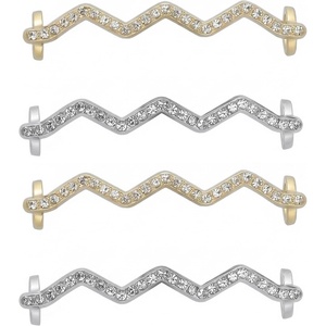 image:imageAllegra K 4 PCS Womens Shoelace Charm DIY Decorative Rhinestones Shoe Clips Faux Pearl for PartyGold Silver4