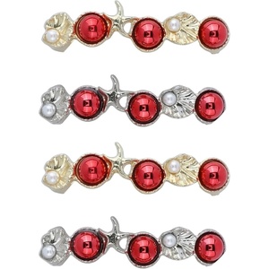 image:imageAllegra K 4 PCS Womens Shoelace Charm DIY Decorative Rhinestones Shoe Clips Faux Pearl for PartyGold Silver5