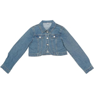 image:imageAllegra K Denim Jacket for Womens 2025 Casual Collared Long Sleeve Crop Jean JacketsGrey Blue