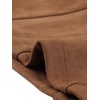 image:imageAllegra K Faux Suede Blazer for Women Lapel Collar Button Front Long Sleeve Jacket Casual Office WearLight Brown