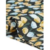image:imageAllegra K Floral Skirt for Womens Elastic Waist ALine Midi SkirtsBlack Blue