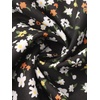 image:imageAllegra K Floral Skirt for Womens Elastic Waist ALine Midi SkirtsFloral Black White