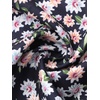 image:imageAllegra K Floral Skirt for Womens Elastic Waist ALine Midi SkirtsFloral Dark Blue